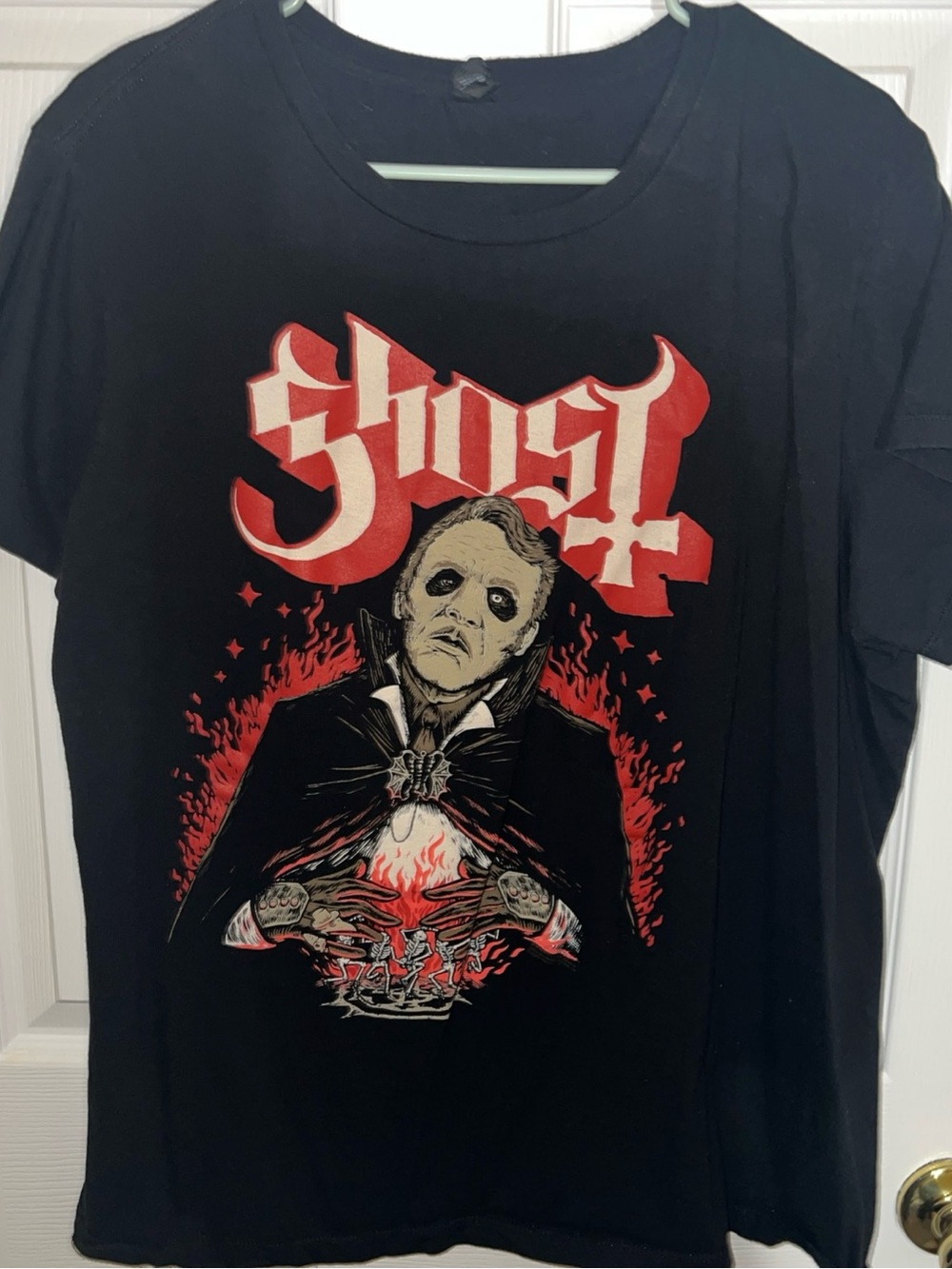 Ghost Band T-shirt Black Size 2XL